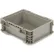 Global Industrial™ Stackable Straight Wall Container, Solid, 12"L x 15"W x 5"H, Gray