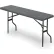 Iceberg IndestrucTable TOO™ Plastic Folding Table, 18" x 72", Charcoal