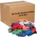 Global Industrial™ Recycled Mixed Color Cut Rags, 25 Lb. Box
