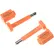 Global Industrial™ High Security Bolt Seal, Orange, 10/Pack