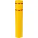 Global Industrial™ Reflective Bollard Sleeve, 8" Dia. x 52"H, Yellow With Red Tape