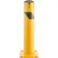 Global Industrial™ Steel Safety Bollard W/Chain Slots & Removable Cap, 4.5"D x 24"H