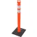 Global Industrial™ Reflective Delineator Post with Square Base, 49"H, Orange