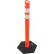 Global Industrial™ Reflective Delineator Post with Hexagonal Base, 49"H, Orange