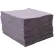 Global Industrial™ Universal Sorbent Pads, Medium-weight, 15"L x 18"W, Gray, 100/Pack