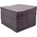 Global Industrial™ Universal Sorbent Pads, Heavyweight, 15"W x 18"L, Gray, 100/Pack