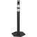 Global Industrial™ Reflective Delineator Post with Hexagonal Base, 49"H, Black