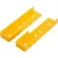 Global Industrial™ Lift Out Bracket Kit for 3-Rib Guard Rail, Yellow