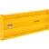 Global Industrial™ Steel Guard Rail, 3-Rib, 2'L, Yellow