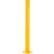 Global Industrial™ Bolt-On Steel Post for Triple Guard Rail, 60"H, Yellow