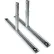 Global Industrial™ Flat Barrier Feet for Crowd Control Barrier, Galvanized, 2/Pack