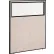 Interion® Office Partition Panel With Partial Window, 48-1/4"W x 60"H, Tan