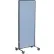 Interion® Mobile Office Partition Panel, 24-1/4"W x 63"H, Blue