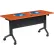 Interion® Flip-Top Training Table, 60"L x 24"W, Cherry