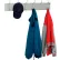 Interion® Wall Mounted Coat Rack - Silver