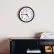 Global Industrial™ Black Wall Clock 12, Glass Face