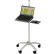 Global Industrial™ Mobile Height Adjustable Laptop Computer Workstation Security Cart