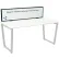 Interion® Universal Clamp-On Desk Partition - Magnetic Whiteboard