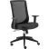 Interion® Mesh Office Chair With Mid Back & Adjustable Arms, Fabric, Black