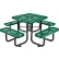 Global Industrial™ 36" Square Picnic Table, Expanded Metal, Green