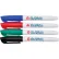 Global Industrial⢠Dry Erase Markers, Fine Tip, Assorted Colors, 4 Pack