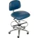 Interion® Clean Room Stool - Vinyl - Imperial Blue