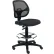 Interion® Armless Mesh Drafting Stool - Fabric - Black
