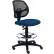 Interion® Armless Mesh Drafting Stool - Fabric - Blue