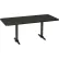 Interion® Breakroom Table, 60"L x 30"W, Black