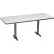 Interion® Breakroom Table, 72"L x 30"W, Gray
