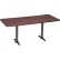 Interion® Breakroom Table, 60"L x 30"W, Mahogany
