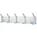 Interion® 36"W Coat Rack with 5 Hook - Silver