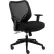 Interion® Office Chair Memory Foam With Mid Back & Adjustable Arms, Fabric, Black