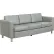 Interion® Antimicrobial Upholstered Leather Sofa, Gray