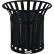Global Industrial™ Steel Slat Planter - Black