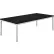 Interion® Wood Coffee Table with Steel Frame - 48" x 24" - Black