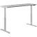 Interion® Electric Height Adjustable Desk, 72"W x 30"D, Gray W/ Gray Base