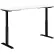 Interion® Electric Height Adjustable Desk, 72"W x 30"D, White W/ Black Base