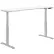 Interion® Electric Height Adjustable Desk, 72"W x 30"D, White W/ Gray Base