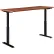 Interion® Electric Height Adjustable Desk, 60"W x 30"D, Cherry W/ Black Base