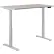 Interion® Electric Height Adjustable Desk, 60"W x 30"D, Gray W/ Gray Base