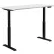 Interion® Electric Height Adjustable Desk, 48"W x 30"D, White W/ Black Base