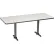 Interion® Breakroom Table, 72"L x 36"W x 29"H, Gray
