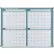 Global Industrial® Magnetic Dry Erase Four Month Calendar Board, Steel Surface, 48"W x 36"H