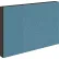 Interion® Modular Partition Stacking Panel with Fabric, 24"W x 16"H, Blue