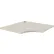 Interion® Modular Partition Corner Worksurface, 36"W x 24"D, White Ash