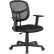 Interion® Mesh Back Office Chair with Lumbar Support, Fabric Seat, Black
