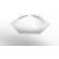 3M™ Bumpon Protective Product SJ6553 - Hexagon - 0.375" W x 0.120" L - Clear - Pkg of 5000