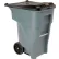 65 Gallon Rubbermaid Large Mobile Waste Receptacle - Gray With Lid