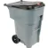 95 Gallon Rubbermaid Large Mobile Waste Receptacle - Gray With Lid